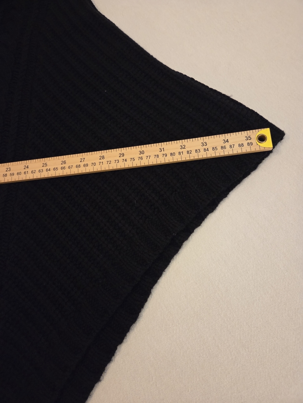 Autumn Cashmere Black Cable Knit Turtleneck Poncho - Picture 6 of 9